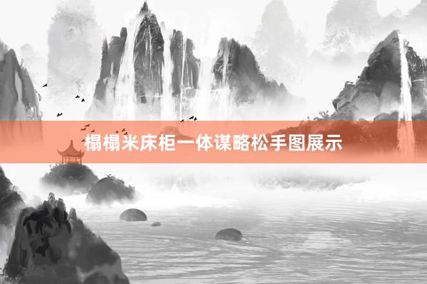 榻榻米床柜一体谋略松手图展示